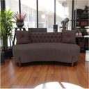 Ver mais imagens de Sofá 2 Lugares Orgânico Curvo Tókio 150cm Couro Marrom