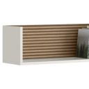 Ver imagem 6 de Kit 2 Nichos de Parede 60 Cm 14064 Off White Cristal Ripado Madeira Dmad