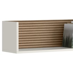 Kit 2 Nichos de Parede 60 Cm 14064 Off White Cristal Ripado Madeira Dmad - 6