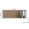 Kit 2 Nichos de Parede 60 Cm 14064 Off White Cristal Ripado Madeira Dmad - 4