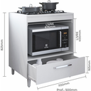 Ver imagem 3 de Balcão para Cooktop 4 Bocas (51x36cm) com Espaço para Forno