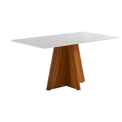 Mesa de Jantar 6 Lugares Multimóveis Cr50248 Cinamomo/off White