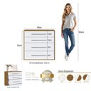 Ver imagem 6 de Cômoda com 4 Gavetas 90cm Integrato Freijó/Branco
