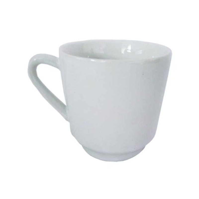 Caneca Lisa Branca 200 Ml Porcelana