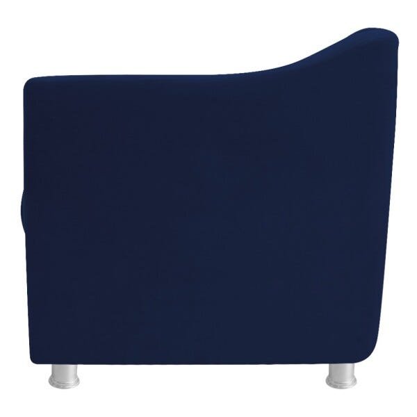 kit 04 Poltronas Decorativas Tilla Suede Azul Marinho - STS Móveis - 4