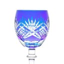 Ver imagem 2 de Conjunto 6 Taças para Vinho Branco 280ml de Vidro Lapidado Palm Escuro Rojemac