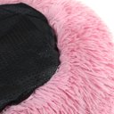 Ver imagem 4 de Caminha Nuvem Pet Lorben Redonda Pelúcia Cachorros Gatos Tamanho G 60x60cm Rosa