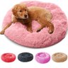 Caminha Nuvem Pet Lorben Redonda Pelúcia Cachorros Gatos Tamanho G 60x60cm Rosa - 1