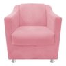 kit 04 Poltronas Decorativas Tilla Suede Rosa Bebê - STS Móveis - 2