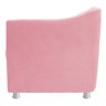 kit 04 Poltronas Decorativas Tilla Suede Rosa Bebê - STS Móveis - 4
