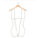 Ver imagem 1 de Kit Cabide Silhueta 3d Cromado 5 Unid.s