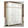Guarda Roupa Casal Madeira Maciça 2 Peças 9105x9108 Branco C - 1