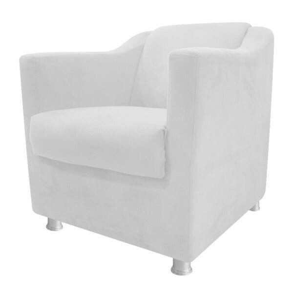 kit Poltrona e Namoradeira Tilla Corano Branco - STS Móveis - 2