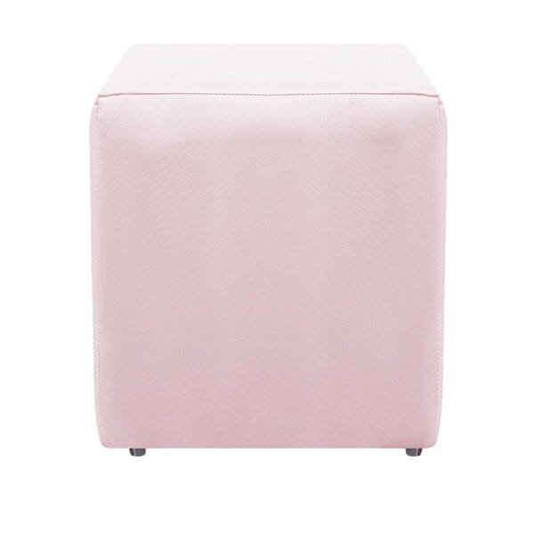 kit Poltrona, Namoradeira Tilla e Puff Dado Corano Rosa Bebê - STS Móveis - 4