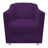 kit Poltrona e Namoradeira Tilla Suede Roxo - STS Móveis - 3