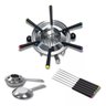 Conjunto Fondue Inox 1 Litro 10 Peças 6 Pessoas Chocolate Molhos - 2