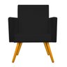 Poltrona Beatriz Pés Palito Mel Corano Preto - STS Móveis - 2