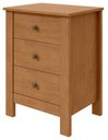 Ver imagem 1 de Mesa de Cabeceira 3 Gavetas Maggiore New - Lp - Rei de Casa Amendoa Clean
