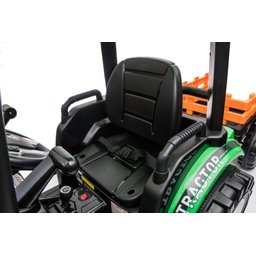 Trator com Pá Carregadeira e Carroceria Verde Elétrico Infantil a Bateria Para Crianças Motorizado - 5