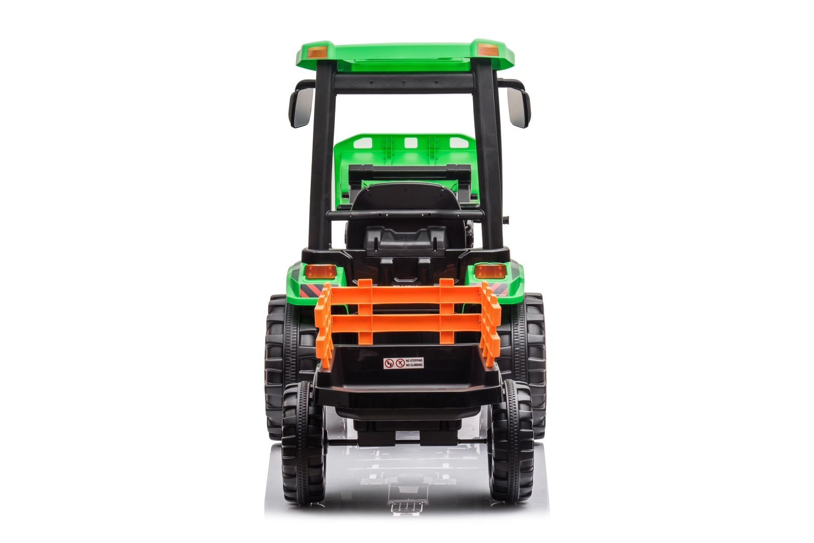 Trator com Pá Carregadeira e Carroceria Verde Elétrico Infantil a Bateria Para Crianças Motorizado - 4