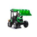Ver imagem 3 de Trator com Pá Carregadeira e Carroceria Verde Elétrico Infantil a Bateria Para Crianças Motorizado