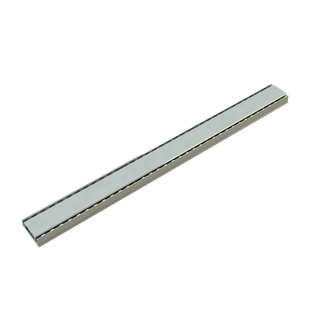Kit 5 Grelha Linear Invisível com Caixilho Bege 100x8cm - 4