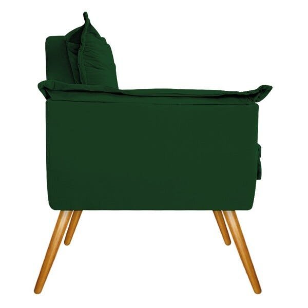 Namoradeira Opala Pés Palito Mel Suede Verde - STS Móveis - 2