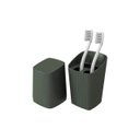 Ver imagem 3 de Porta Escovas de Dentes com Tampa New Square Flora Verde Coza