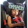 Faixa soninho apoio de cabeça para o bebê usar na cadeirinha do carro estampa naves - 2