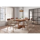 Ver imagem 1 de Mesa Sala Jantar Átria 160cm + 6 Cadeiras Duo Rose Carraro