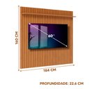 Ver imagem 4 de Painel Ripado Para Sala Até 60 Polegadas 184cm Nature Loft Imcal