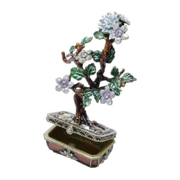 Porta Joias de Zamac Bonsai 7,5cmx4cmx12,5cm Rojemac - 3