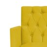 Kit 2 Poltronas Fernanda Palito Tabaco Suede Amarelo - 6