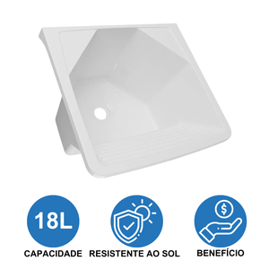 Tanque Plástico para Lavar Roupa 18l Astra Tq18/sc