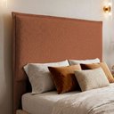 Ver imagem 5 de Cabeceira para Cama Box Casal Padrão Virella 140cm Moderna com Frame Bouclê Terracota - Desk Design