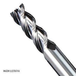 Fresa Topo Reto Metal Duro - Med. 10mm - Alumínio - 3 Cortes - 2