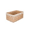 Cesto Folk Porta Objetos Decorativo Retangular 27cm Casa Yoi - 1