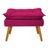 Kit 2 Poltronas e 2 Puff Opala Palito Mel Suede Pink - Sts Móveis - 4