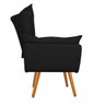 Kit 2 Poltronas Apolo Palito Mel Suede Preto - 4