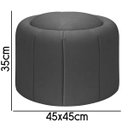 Ver imagem 5 de Kit Poltrona Decorativa Orgânica Flora Base Giratória com Puff Bouclê - Sofa Store:bouclê Cinza Graf