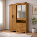 Ver imagem 2 de Guarda-Roupa 4 Portas 3 Gavetas com Espelho Debora Acp