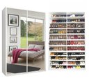 Ver imagem 7 de Sapateira Multiuso com Espelho e Luz de Led 2 Portas 100 Pares Quarto