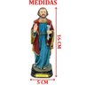 Estatueta Imagem de São Pedro Escultura Enfeite Resina 16cm - 2