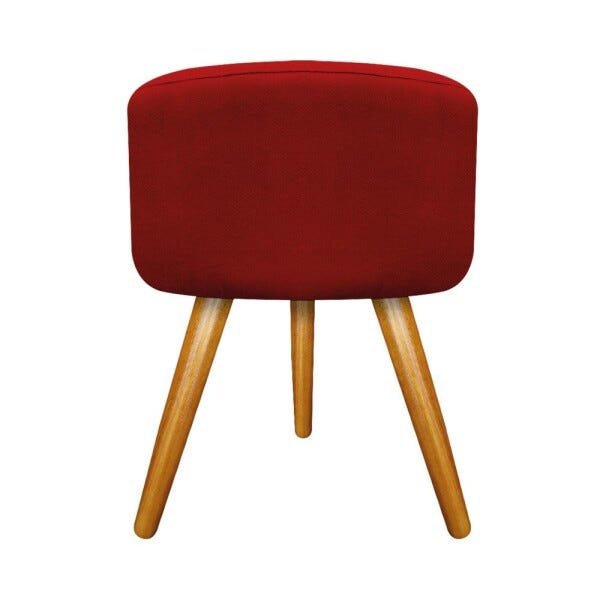 Puff Carol Palito Mel Suede Vermelho - Sts Móveis - 1