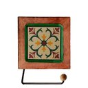 Ver imagem 1 de Porta Papel Higiênico Madeira com Ladrilho Artesanal Ladrilho D1m