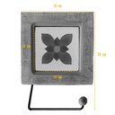 Ver imagem 2 de Porta Papel Higiênico Madeira com Ladrilho Artesanal Ladrilho D1m