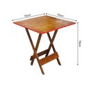 Ver imagem 2 de Mesa Dobravel em Madeira Robusta 70x70 Red