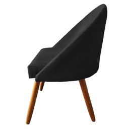 Cadeira Meia Lua para Cozinha Sala Jantar Penteadeira Visammer - Preto - 5