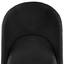 Cadeira Meia Lua para Cozinha Sala Jantar Penteadeira Visammer - Preto - 6