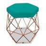 Puff Aramado Bruna Suede Azul Turquesa - Sts Móveis - 2